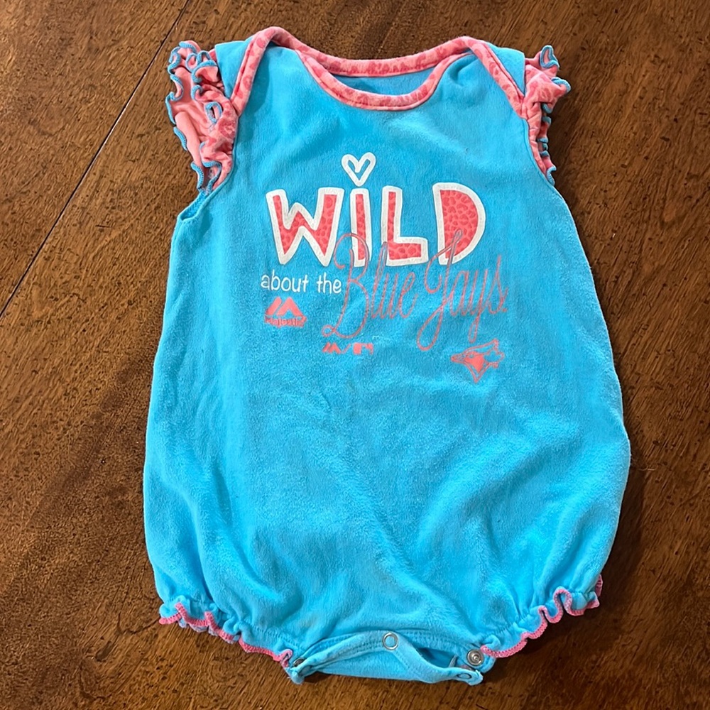Blue jays onesie little girls 6/9 months.